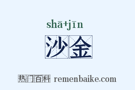 沙金是什么意思的图片